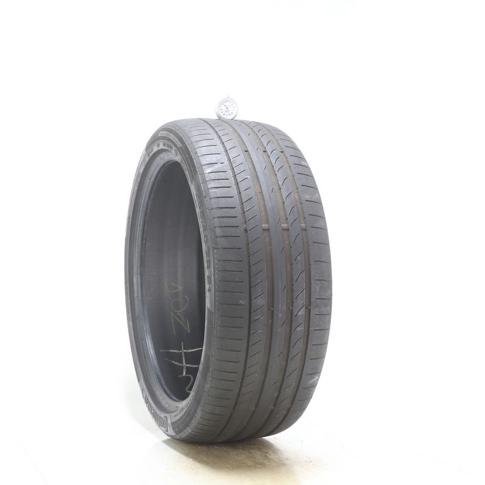 Set of (2) Used 255/40ZR21 Continental ContiSportContact 5P MO 102Y - 5-6/32 - Image 1