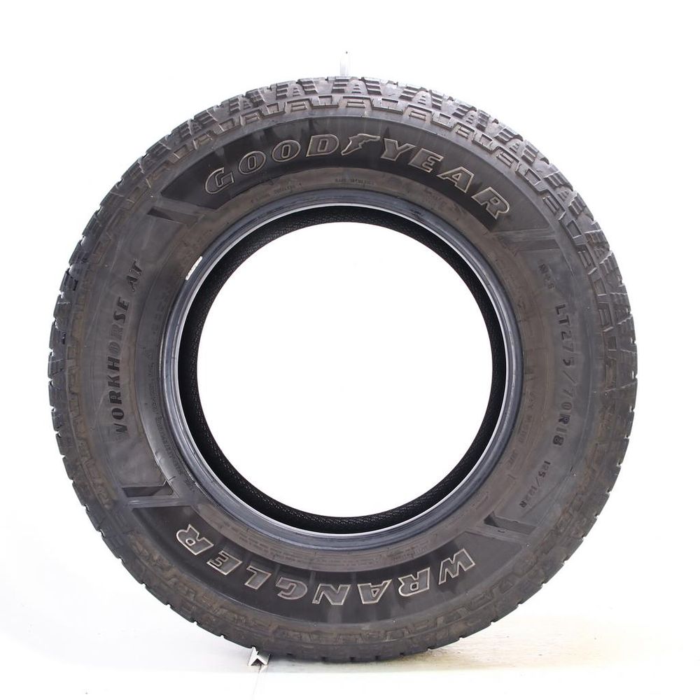 Set of (2) Used LT 275/70R18 Goodyear Wrangler Workhorse AT 125/122R E - 6.5-7/32 - Image 3