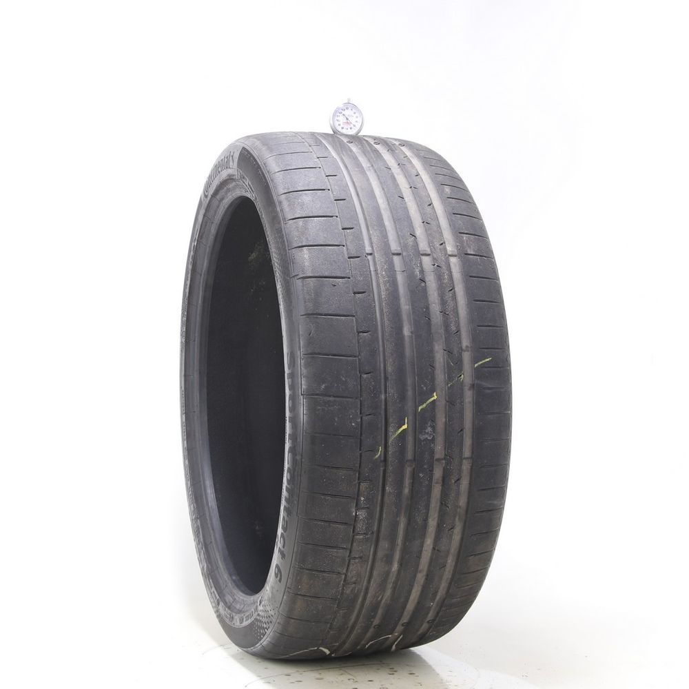 Set of (2) Used 295/35ZR23 Continental SportContact 6 AO 108Y - 3.5-5/32 - Image 4