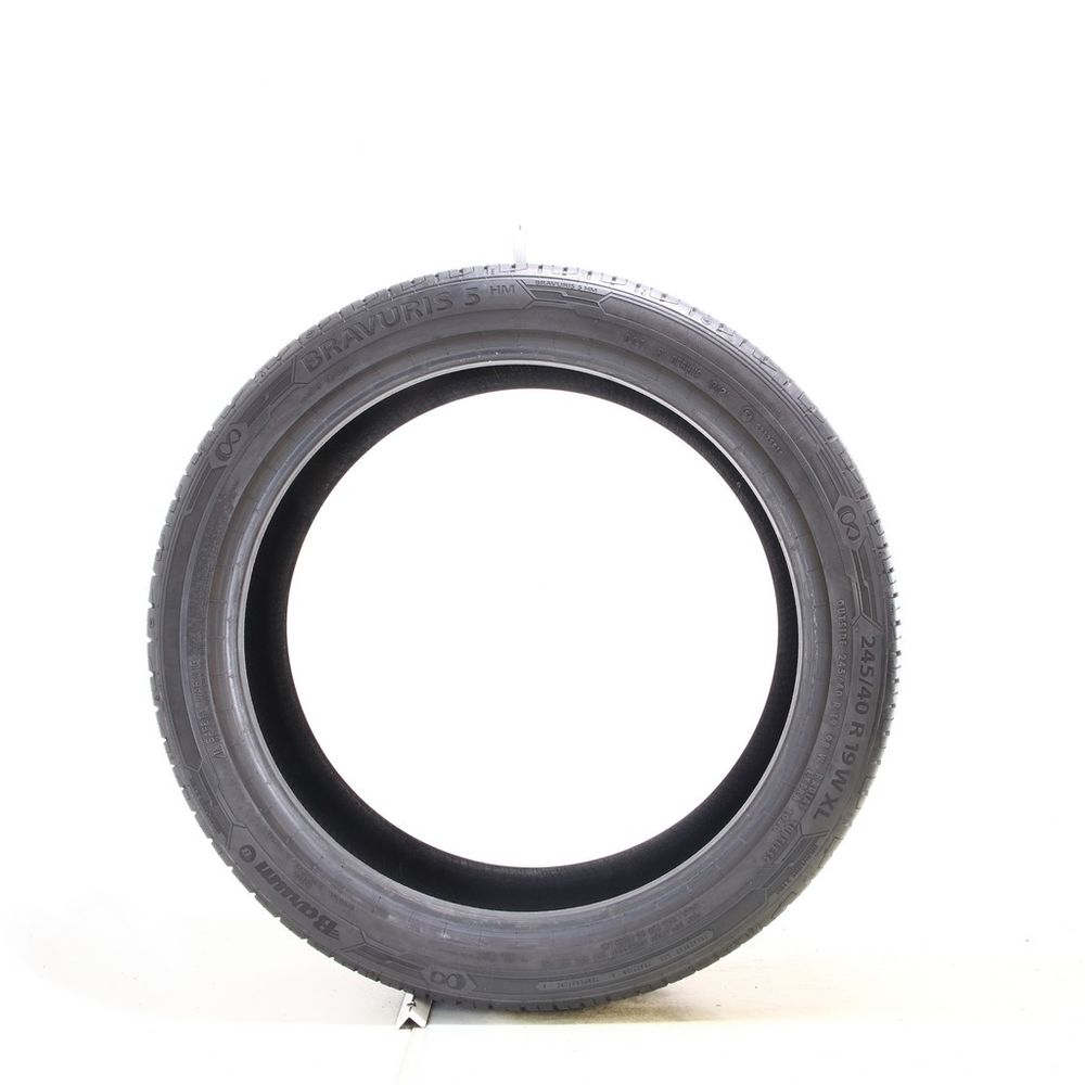 Set of (2) Used 245/40R19 Barum Bravuris 5 HM 98W - 7.5/32 - Image 3