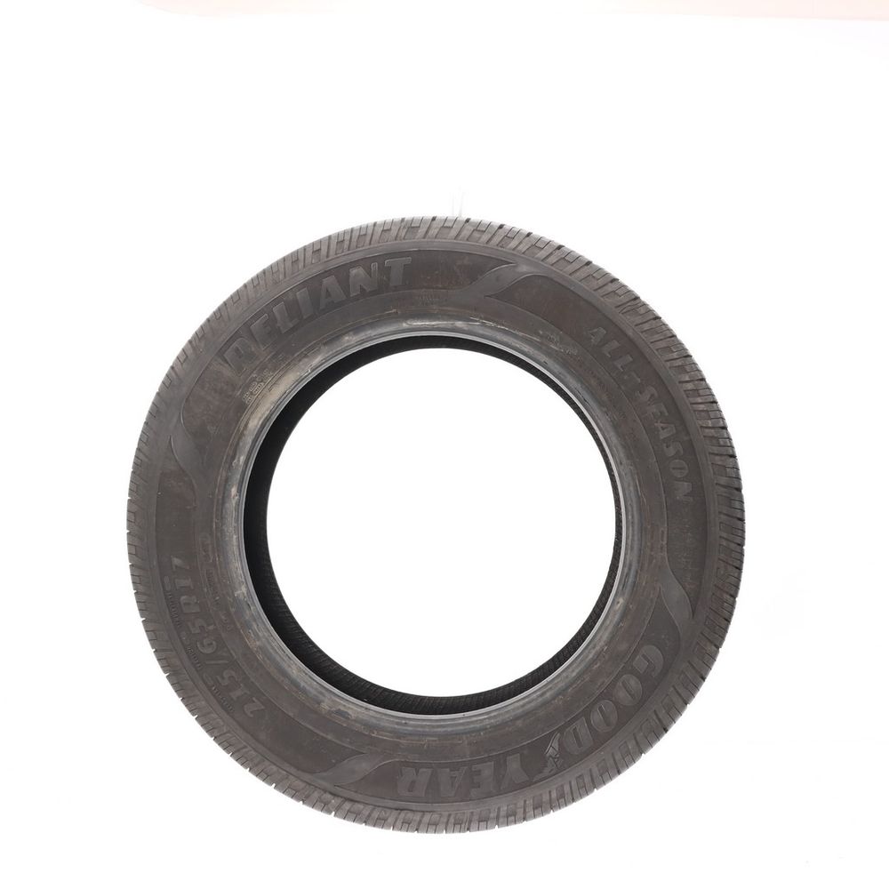 Set of (2) Used 215/65R17 Goodyear Reliant All-season 99V - 7.5-8.5/32 - Image 6