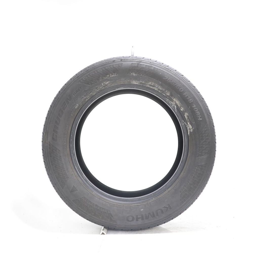 Set of (2) Used 255/60R18 Kumho Crugen HP71 108H - 5/32 - Image 3