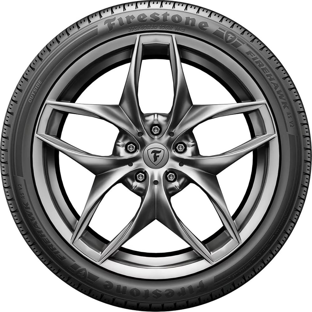 Set of (4) New 225/55R18 Firestone FireHawk A/S V2 98V - Image 2