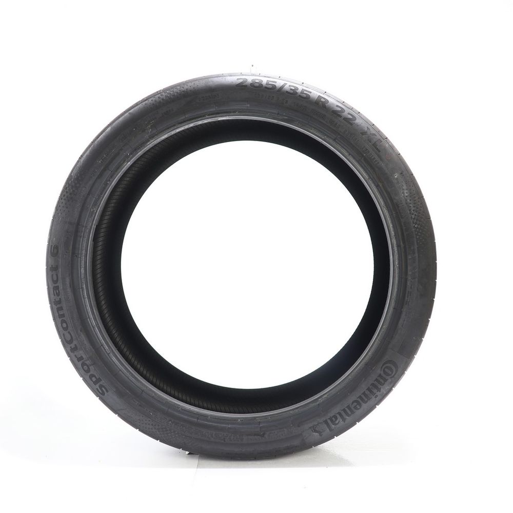 Set of (4) Used 285/35R22 Continental SportContact 6 TO ContiSilent 106Y - 7-8.5/32 - Image 3