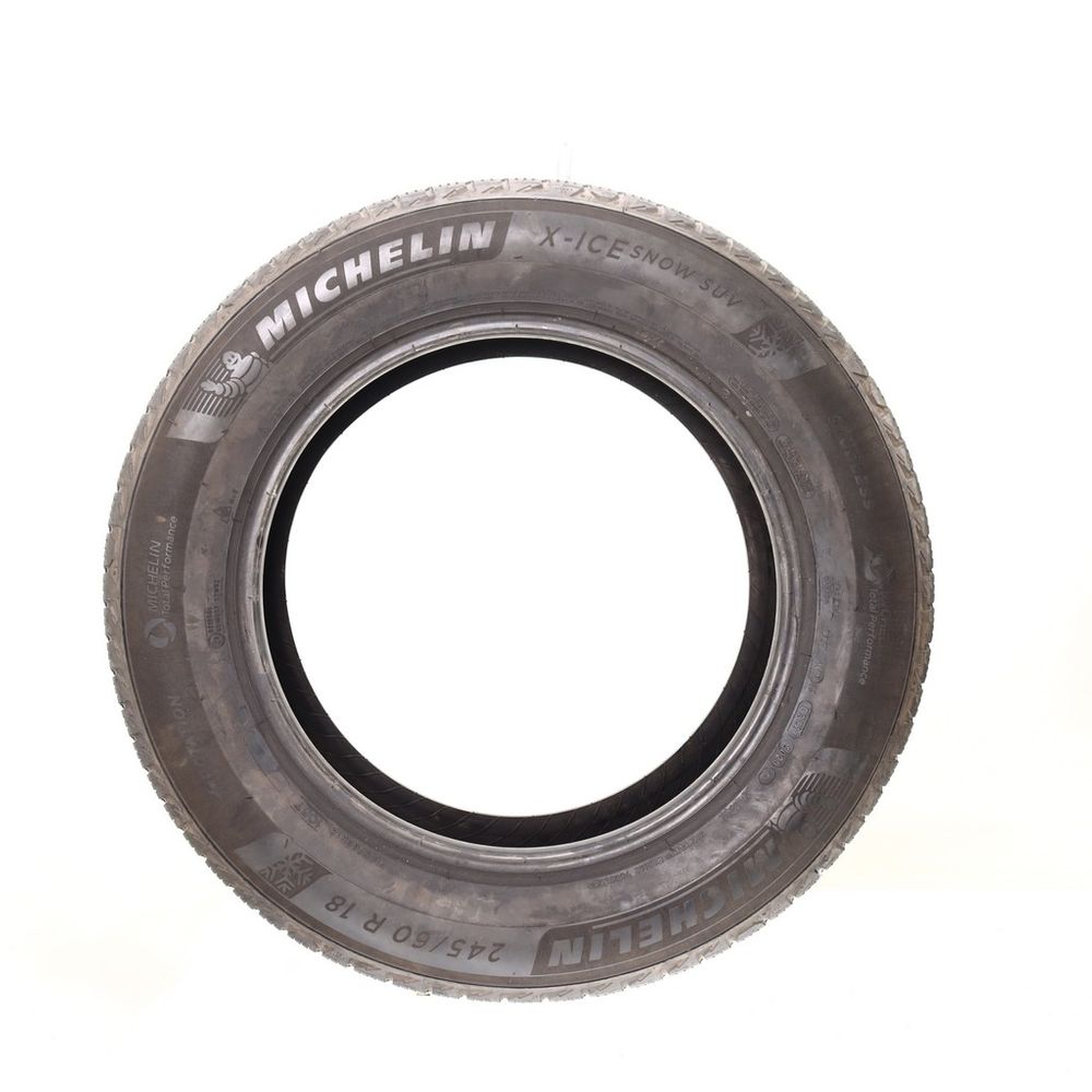 Set of (2) Used 245/60R18 Michelin X-Ice Snow SUV 105T - 5-6.5/32 - Image 6