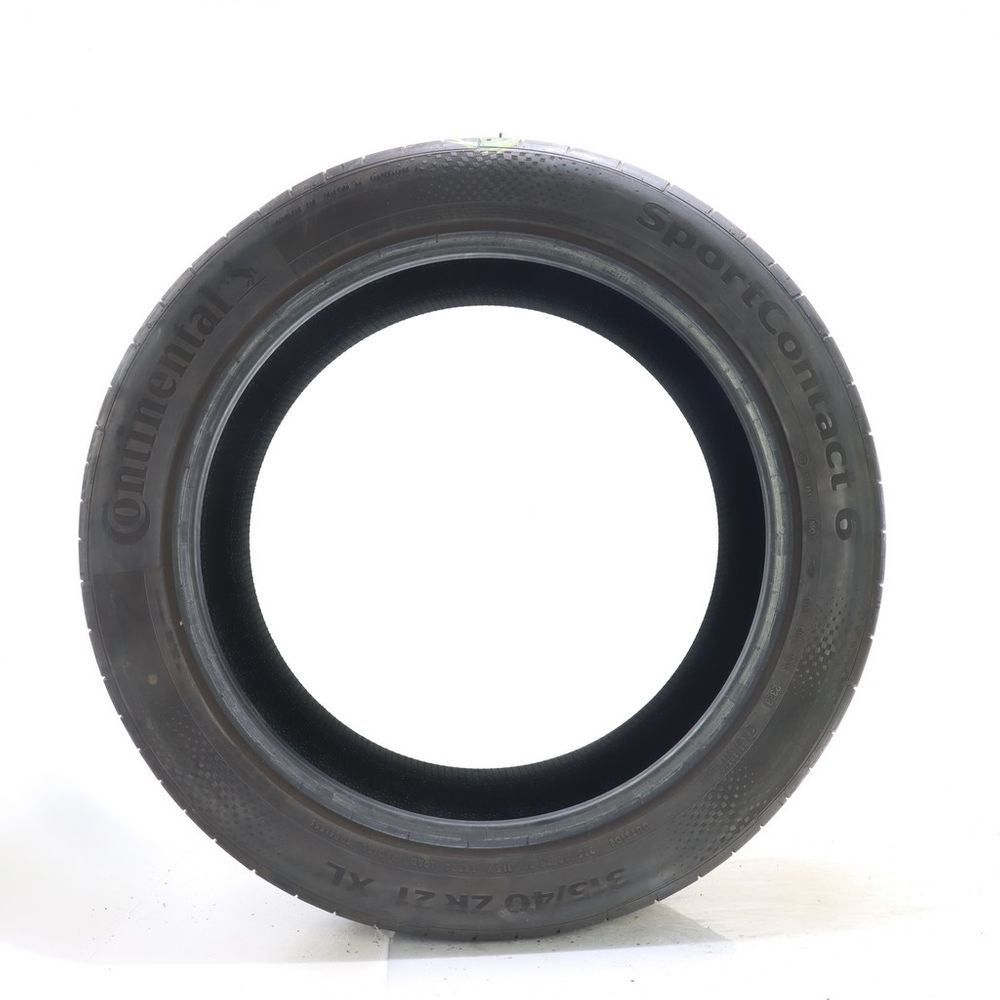 Set of (2) Used 315/40ZR21 Continental SportContact 6 MO1 115Y - 5.5-6/32 - Image 3