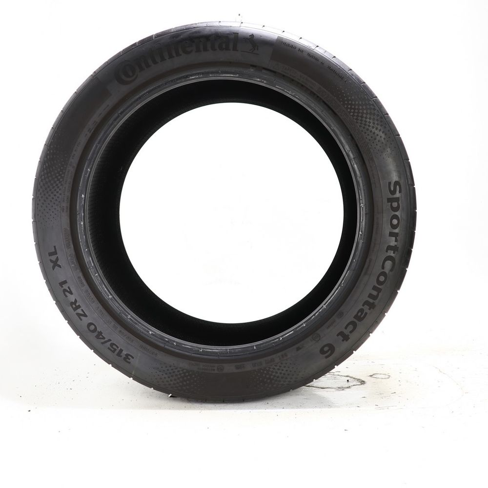 Set of (2) Used 315/40ZR21 Continental SportContact 6 MO1 115Y - 5.5-6/32 - Image 6
