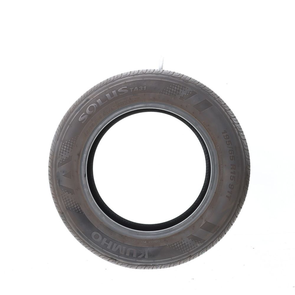 Set of (2) Used 195/65R15 Kumho Solus TA31 91T - 7-8/32 - Image 3