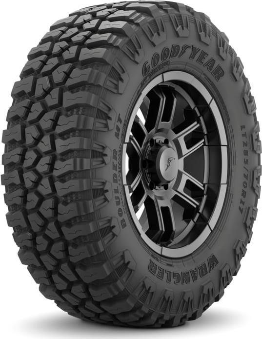 Set of (2) New LT 33X12.5R20 Goodyear Wrangler Boulder MT 119Q - Image 1