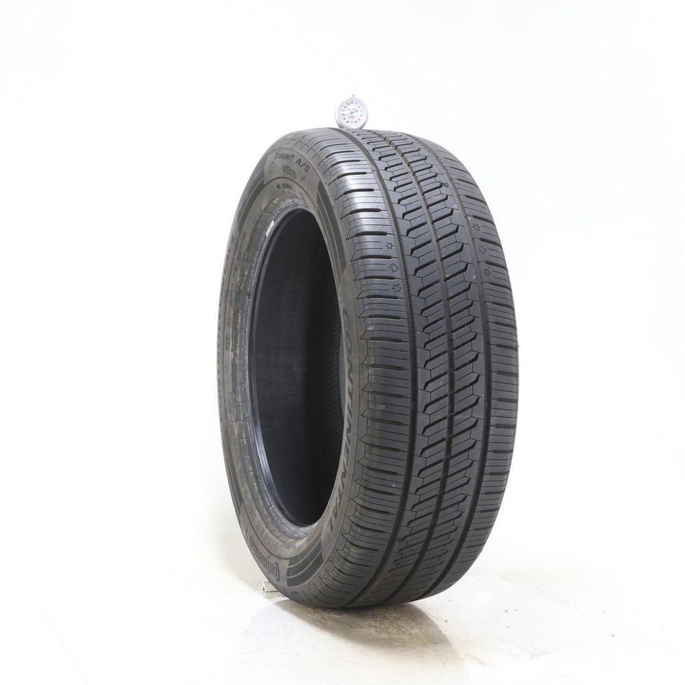 Set of (2) Used 235/55R19 Continental ControlContact Tour M A/S EV 105H - 9.5-10.5/32 - Image 1