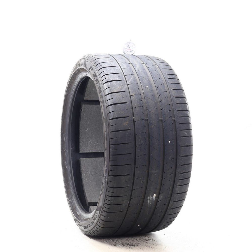 Set of (2) Used 305/30ZR20 Pirelli P Zero PZ4 MC PNCS 103Y - 5.5-7/32 - Image 1