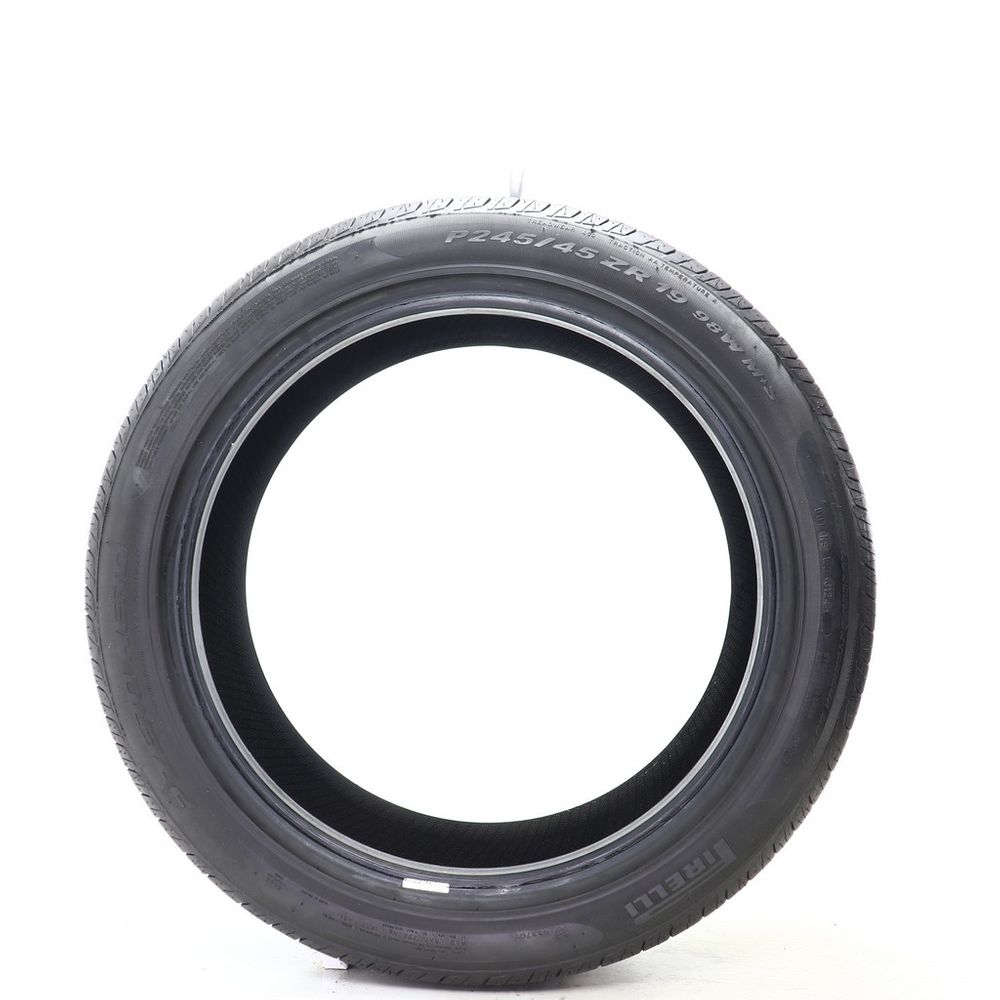 Set of (2) Used 245/45ZR19 Pirelli P Zero Nero 98W - 7-7.5/32 - Image 3