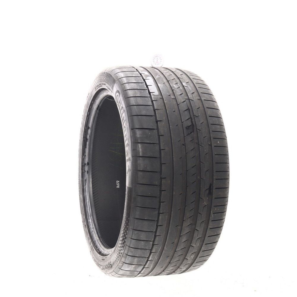 Set of (2) Used 325/35ZR22 Continental SportContact 6 MO1 114Y - 7-7.5/32 - Image 1