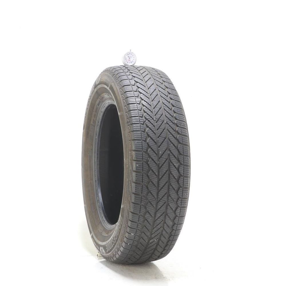 Set of (4) Used 225/65R17 Bridgestone WeatherPeak 102H - 5.5-7/32 - Image 1