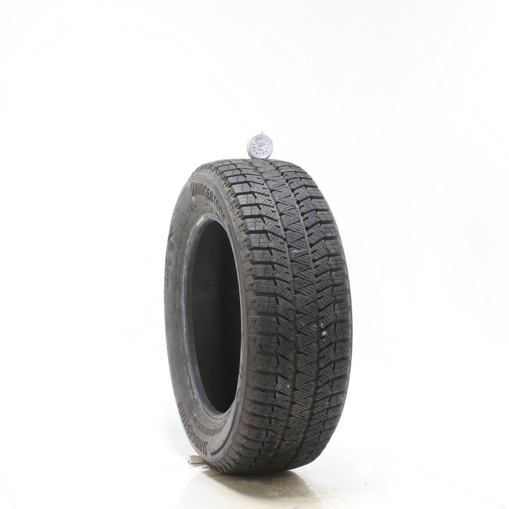 Set of (2) Used 195/60R15 Bridgestone Blizzak WS90 Studless 88T - 9.5-10/32 - Image 1