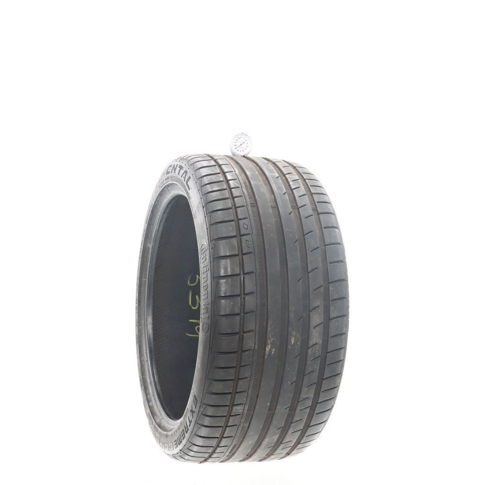 Set of (2) Used 285/35ZR19 Continental ExtremeContact DWS Tuned 99Y - 9/32 - Image 1
