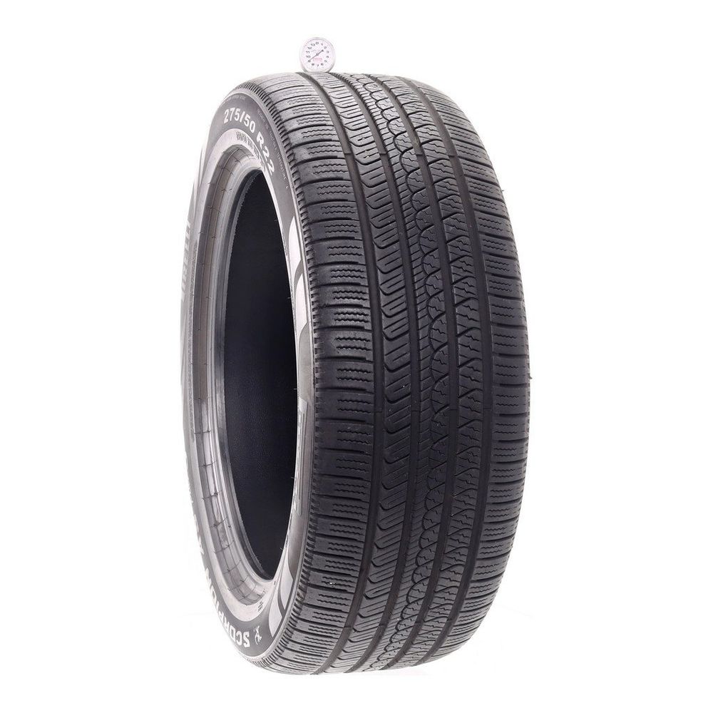 Set of (2) Used 275/50R22 Pirelli Scorpion AS Plus 3 111H - 9-9.5/32 - Image 1