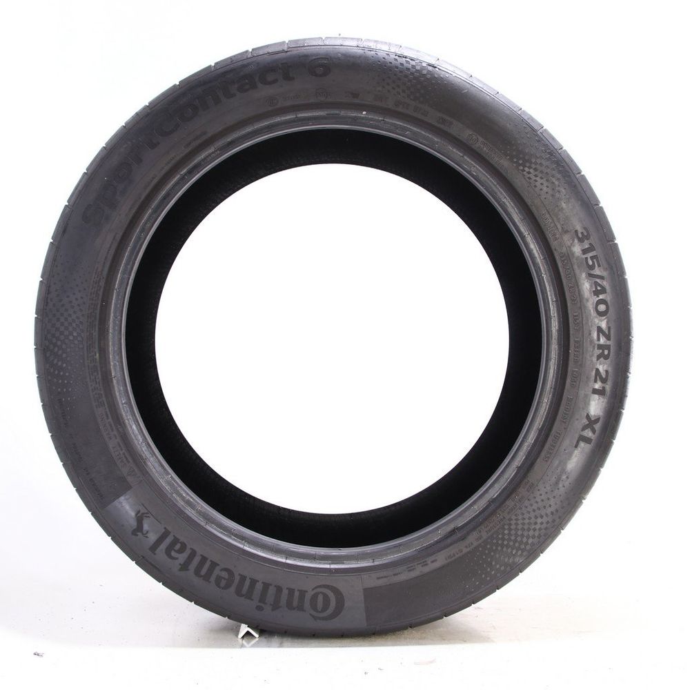 Set of (4) Used 315/40ZR21 Continental SportContact 6 MO1 115Y - 6-7/32 - Image 6