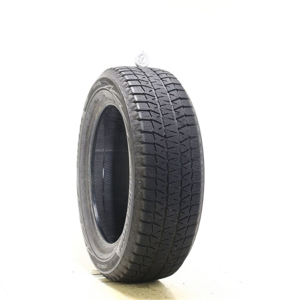 Set of (2) Used 225/60R18 Bridgestone Blizzak WS80 100H - 7-8/32 - Image 4