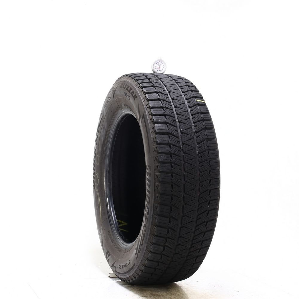 Set of (2) Used 225/65R17 Bridgestone Blizzak WS90 Studless 102H - 5.5-6.5/32 - Image 4
