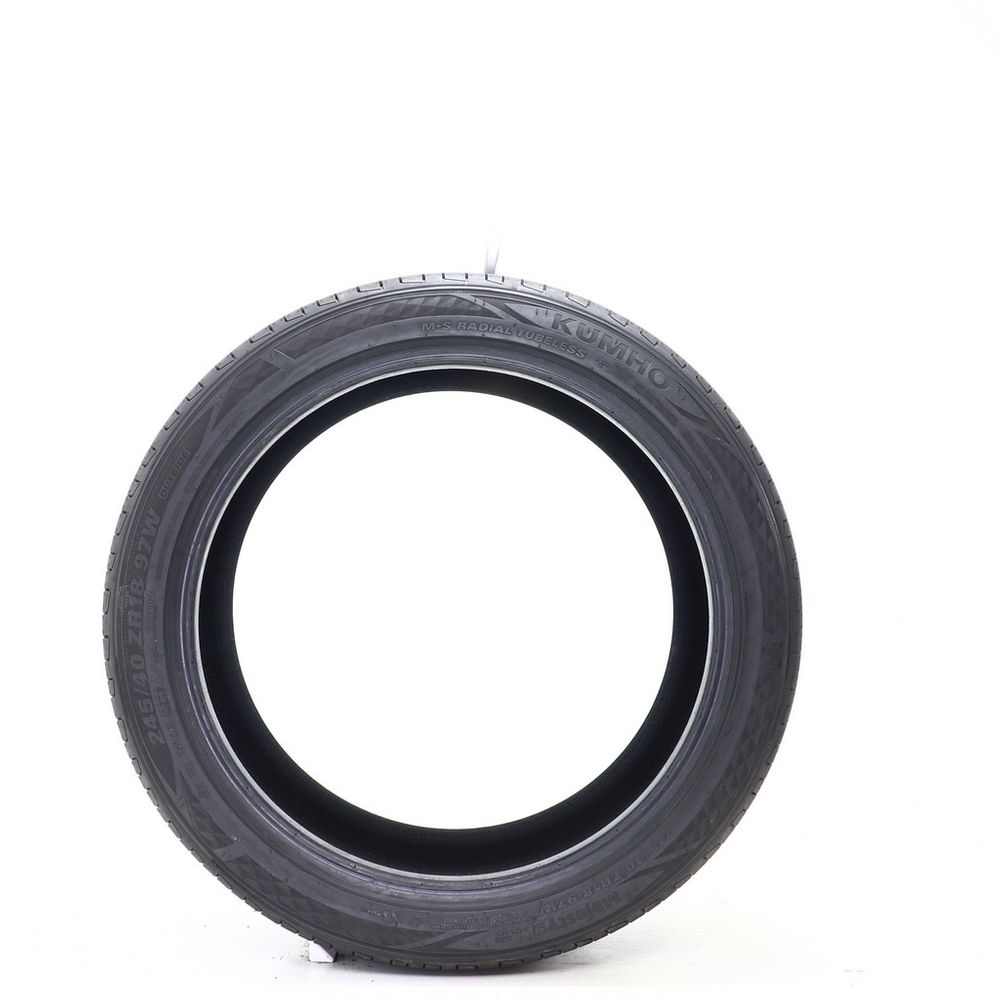 Set of (2) Used 245/40ZR18 Kumho Majesty 9 Solus TA91 97W - 7.5-8.5/32 - Image 6