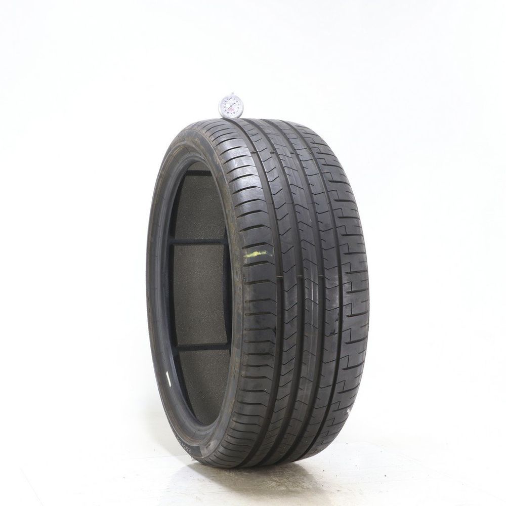 Set of (2) Used 255/35R21 Pirelli P Zero PZ4 AO PNCS 98Y - 8.5-9/32 - Image 1