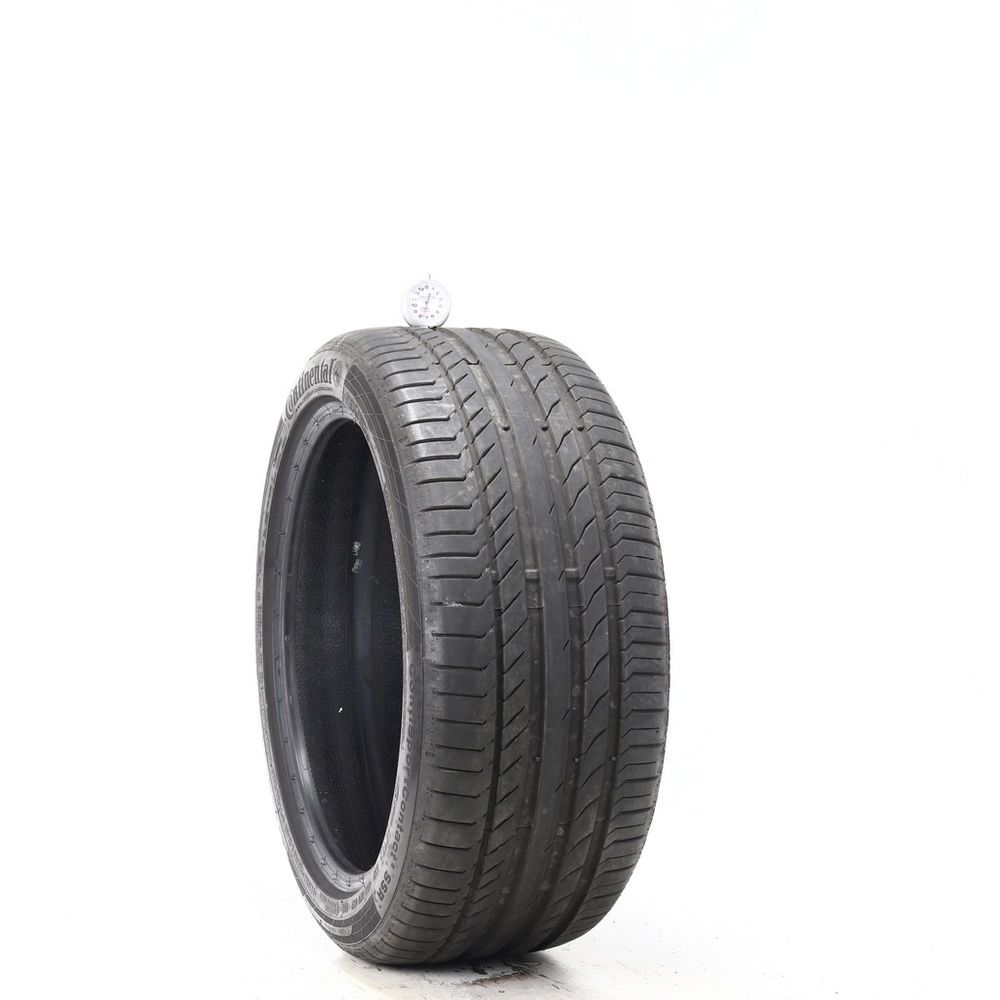 Set of (2) Used 245/40R18 Continental ContiSportContact 5 SSR MOE 97Y - 6.5-7.5/32 - Image 4