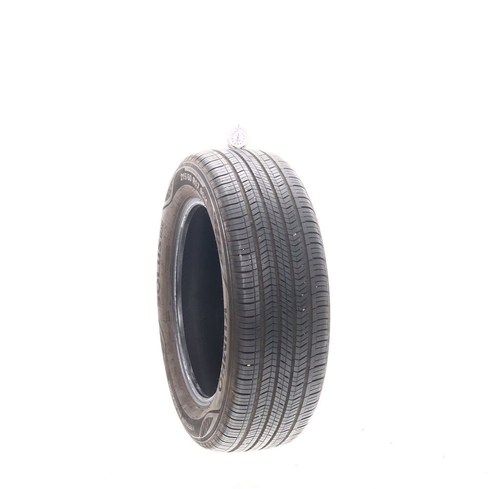 Set of (2) Used 215/60R17 Kumho Solus TA51 96H - 7-8.5/32 - Image 1