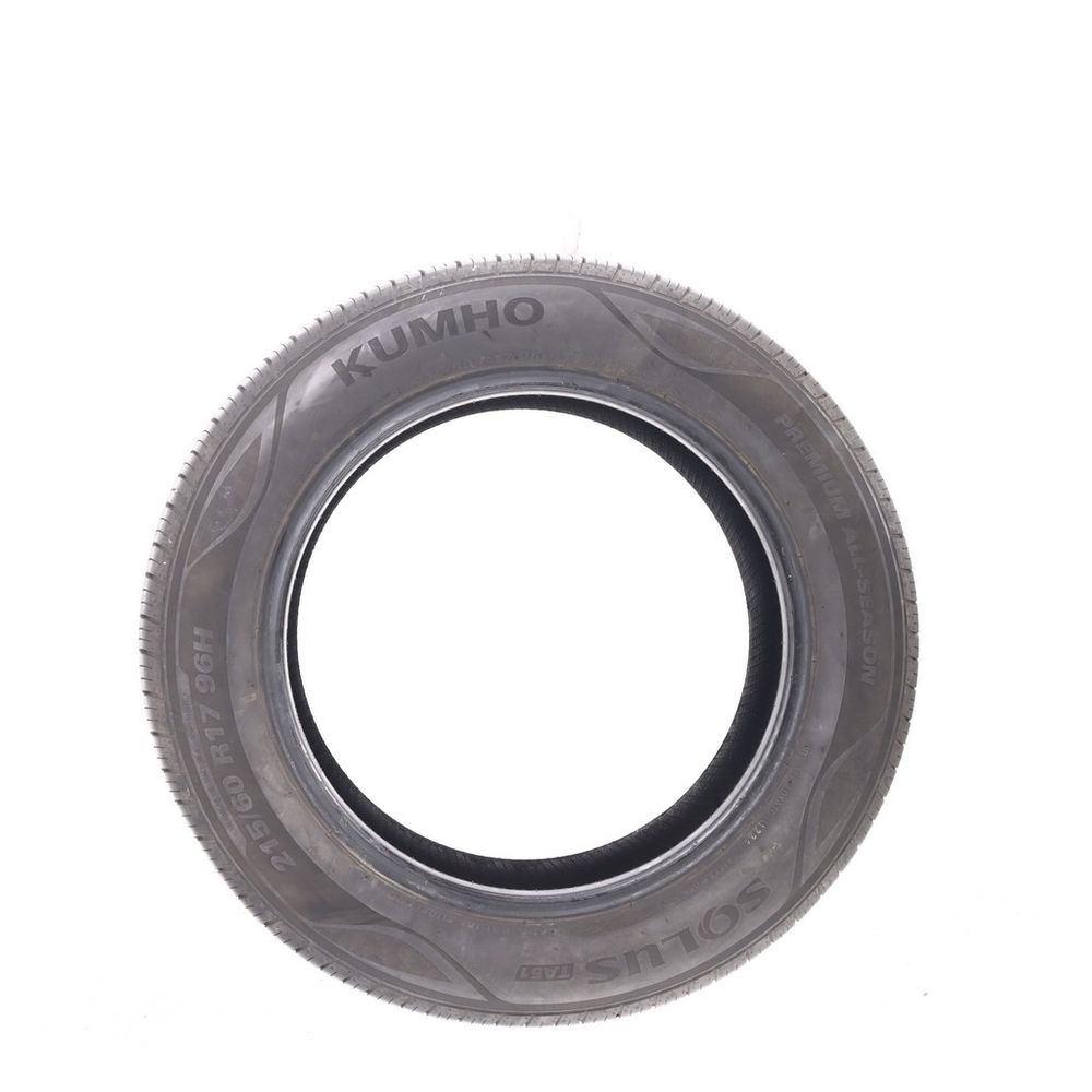 Set of (2) Used 215/60R17 Kumho Solus TA51 96H - 7-8.5/32 - Image 6