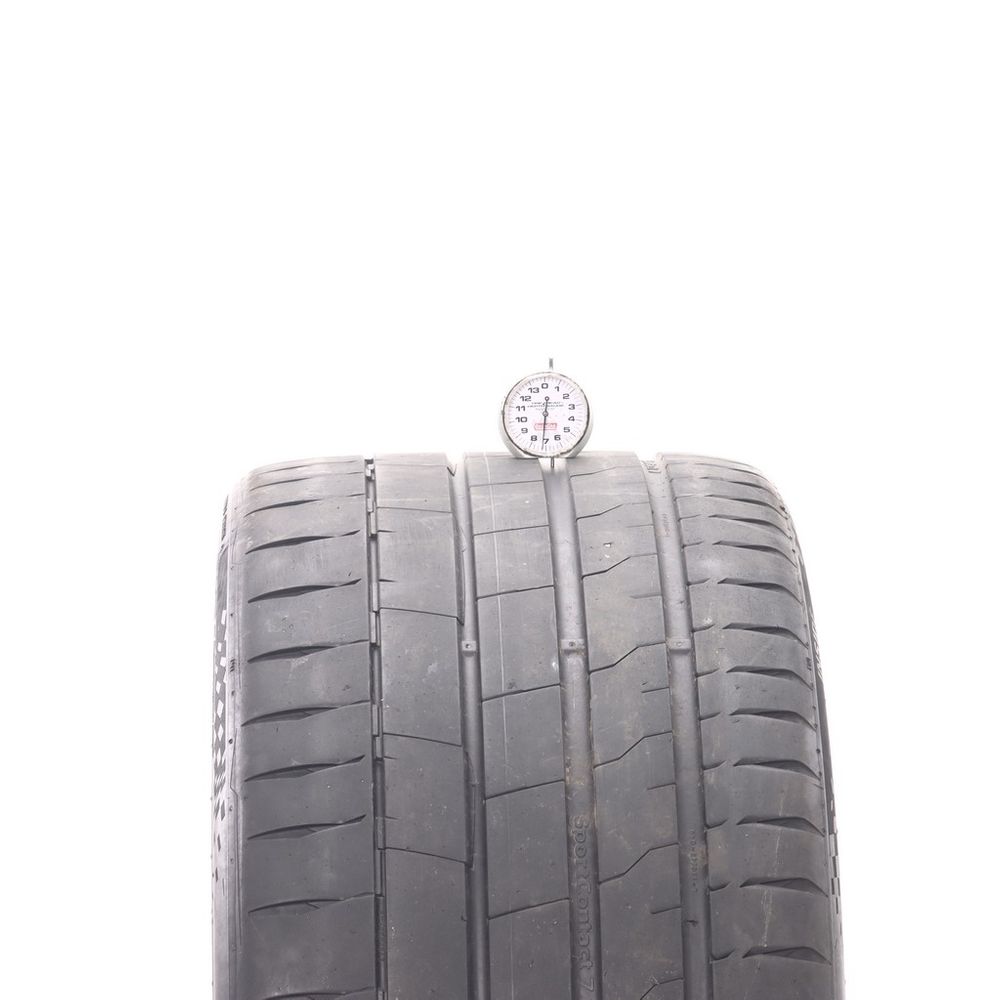 Set of (2) Used 285/30ZR22 Continental SportContact 7 AO ContiSilent 101Y - 6.5-7/32 - Image 5