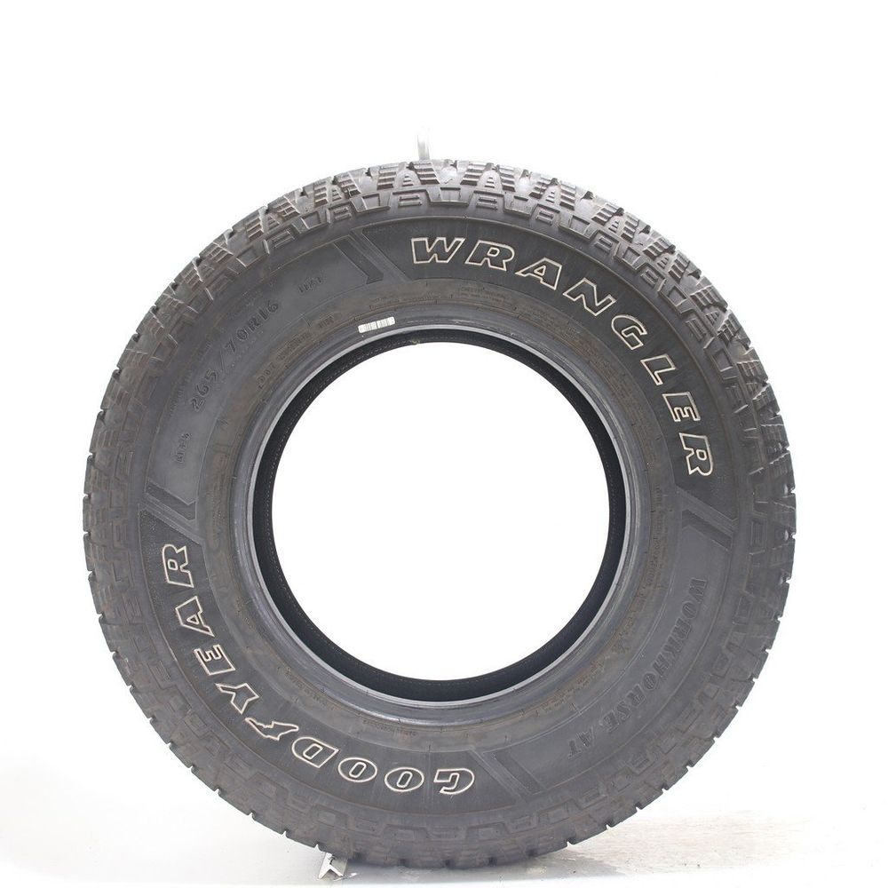 Set of (2) Used 265/70R16 Goodyear Wrangler Workhorse AT 112T - 10.5-12/32 - Image 3