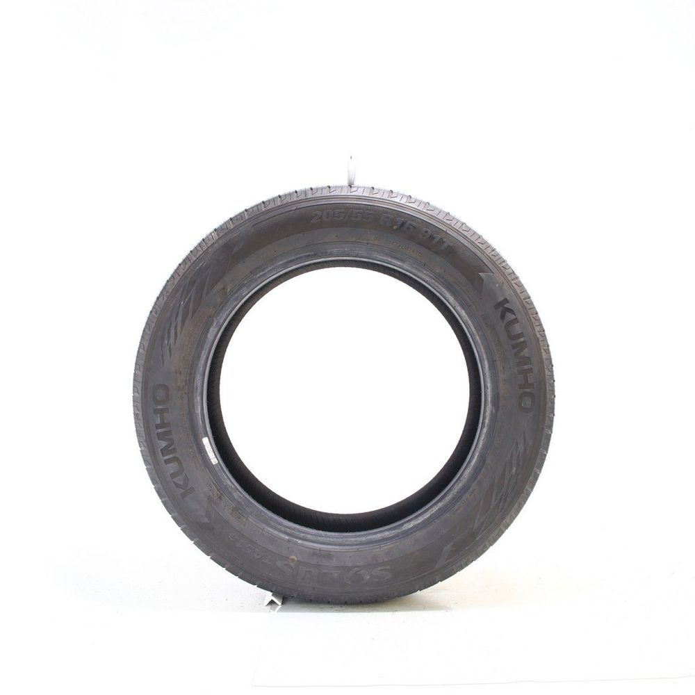 Set of (2) Used 205/55R16 Kumho Solus TA51a 91T - 7.5-8/32 - Image 3