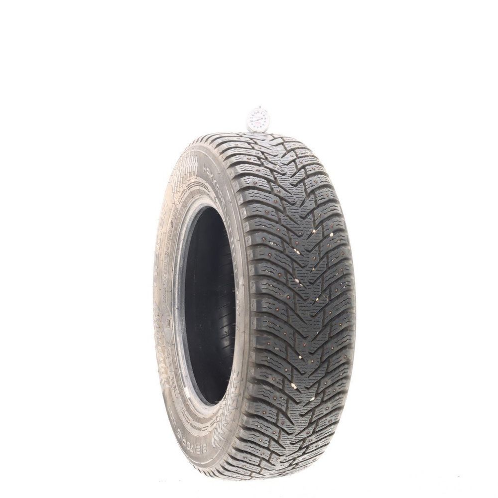 Set of (2) Used 215/70R16 Nokian Hakkapeliitta 8 SUV Studded 100T - 9-9.5/32 - Image 4
