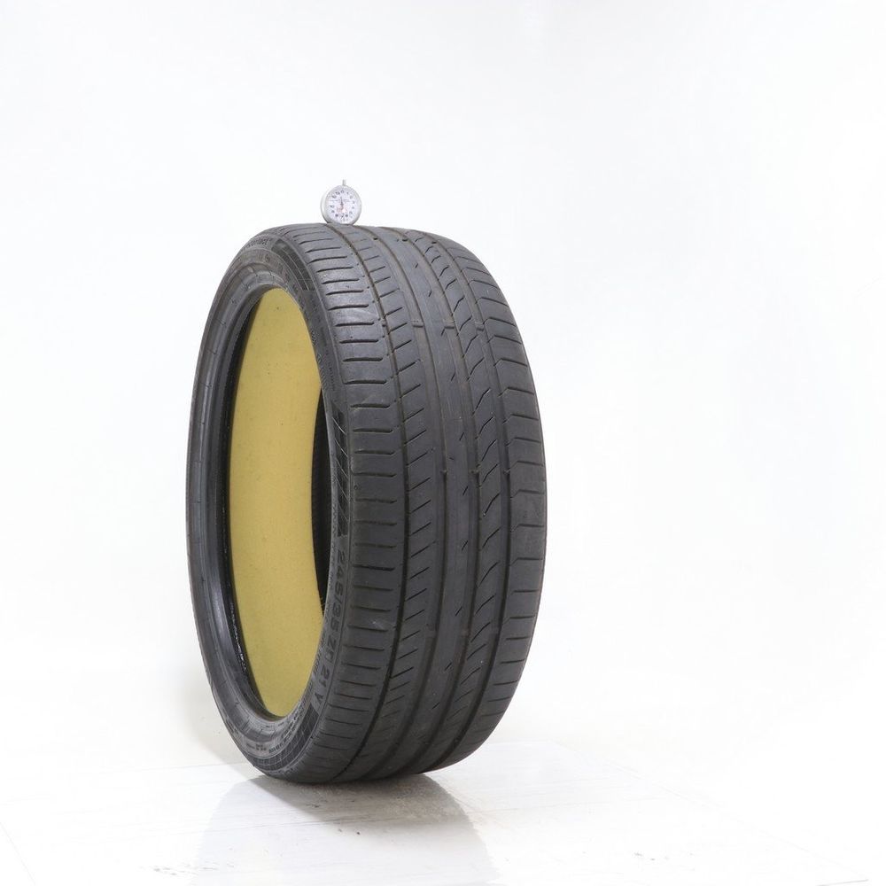 Used 245/35ZR21 Continental ContiSportContact 5P TO ContiSilent 96Y - 6.5/32 - Image 1