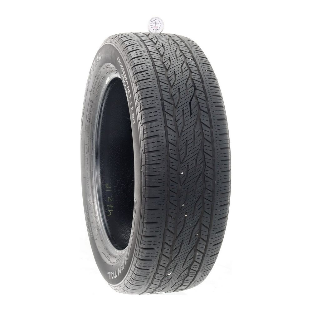Set of (2) Used 255/55R20 Continental CrossContact LX20 107H - 6.5-7/32 - Image 1