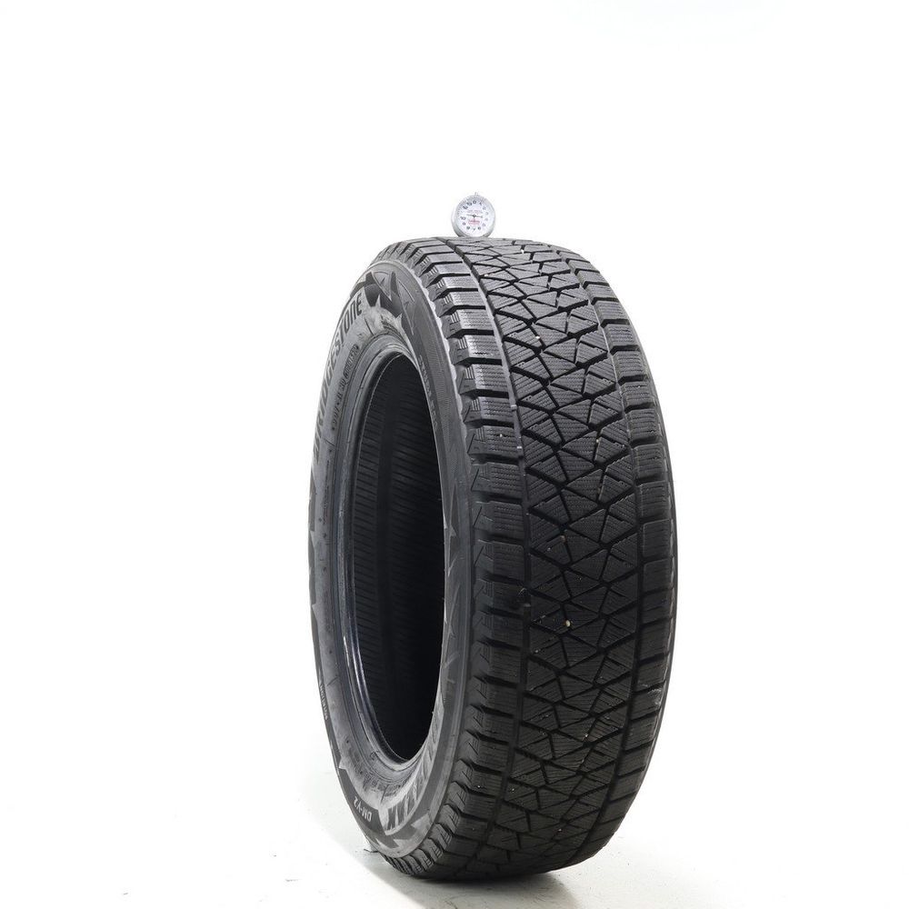 Set of (4) Used 225/60R18 Bridgestone Blizzak DM-V2 100S - 10.5-12/32 - Image 1