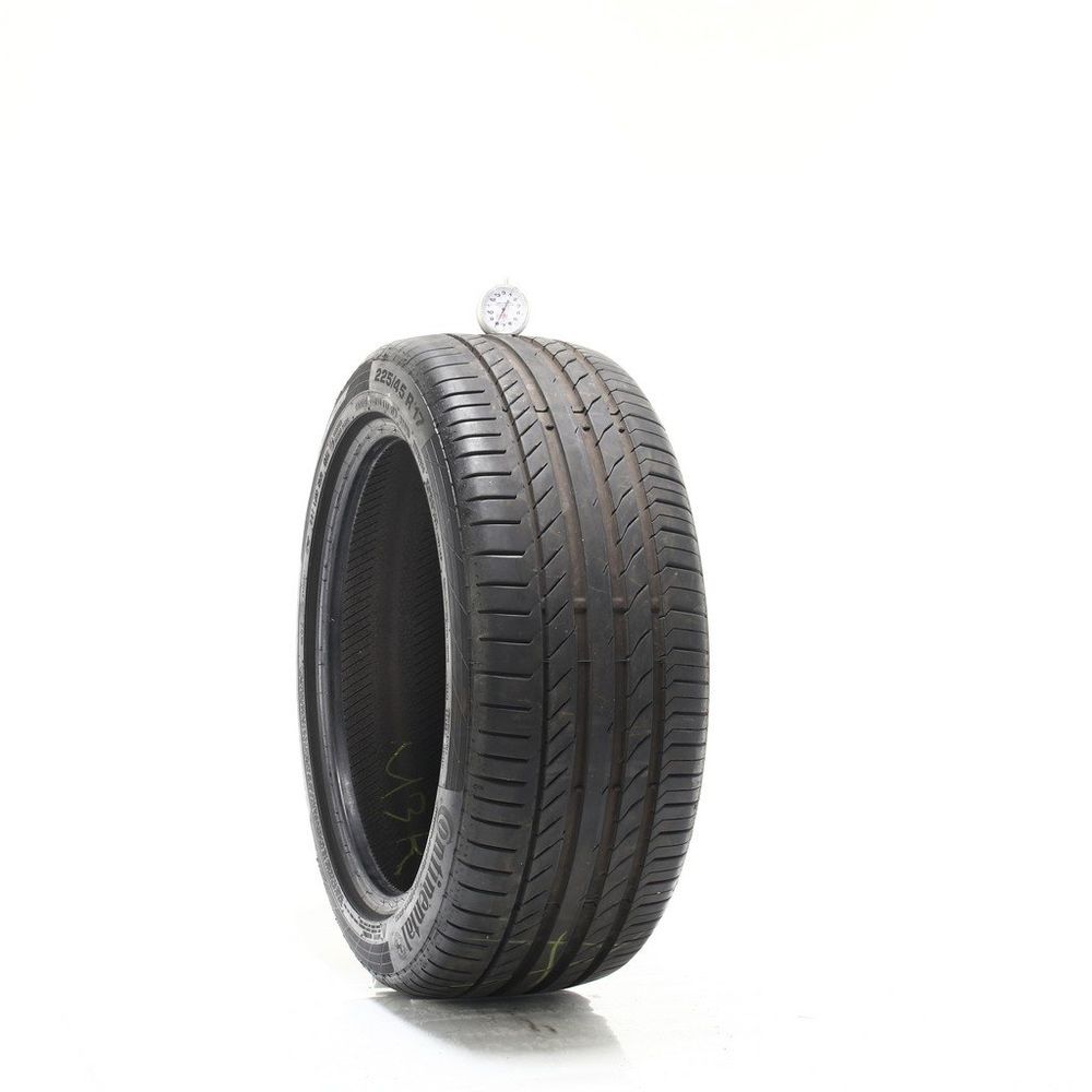 Used 225/45R17 Continental ContiSportContact 5 SSR MOE 91W - 8/32 - Image 1