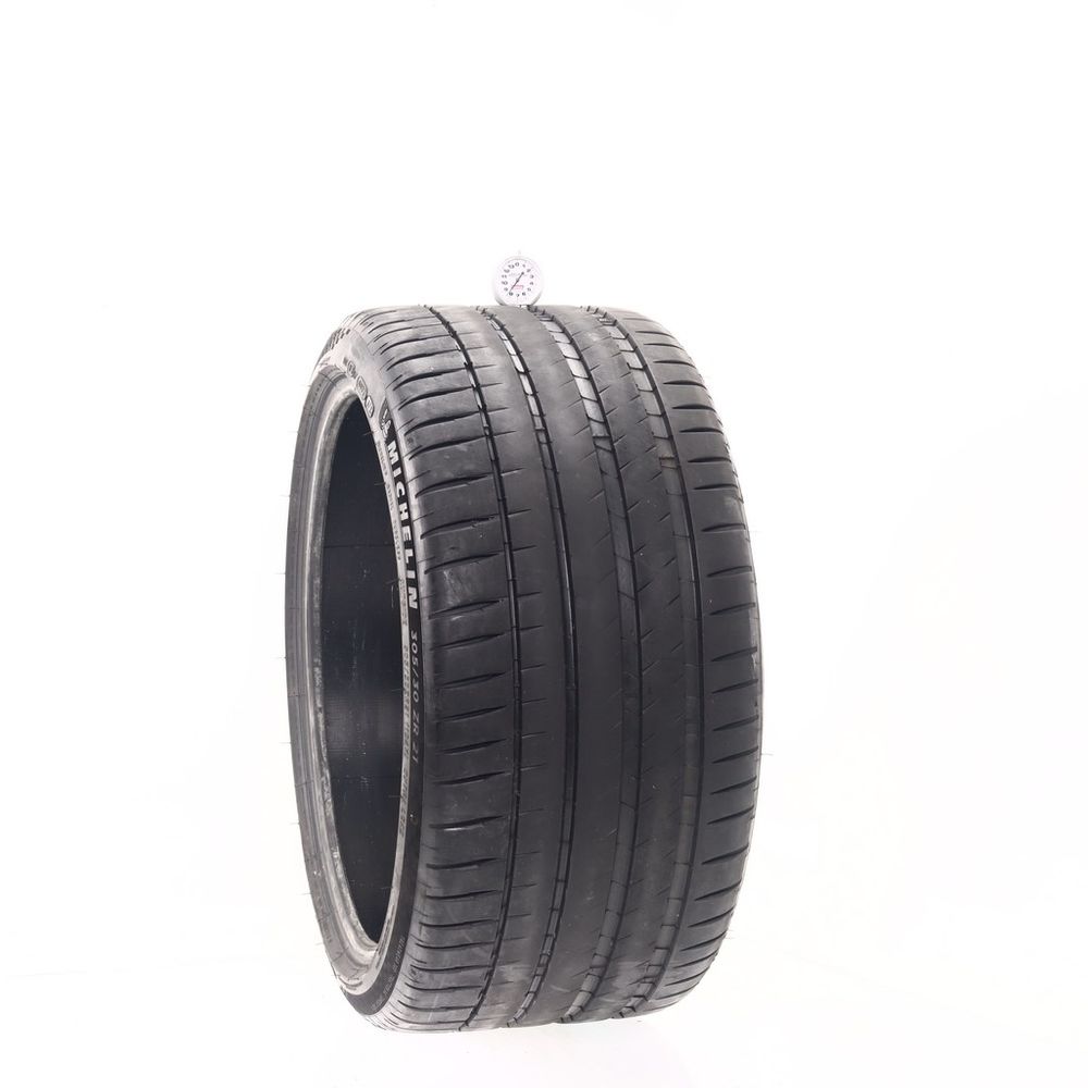 Set of (2) Used 305/30ZR21 Michelin Pilot Sport 4 S MO1A 104Y - 7-8/32 - Image 4