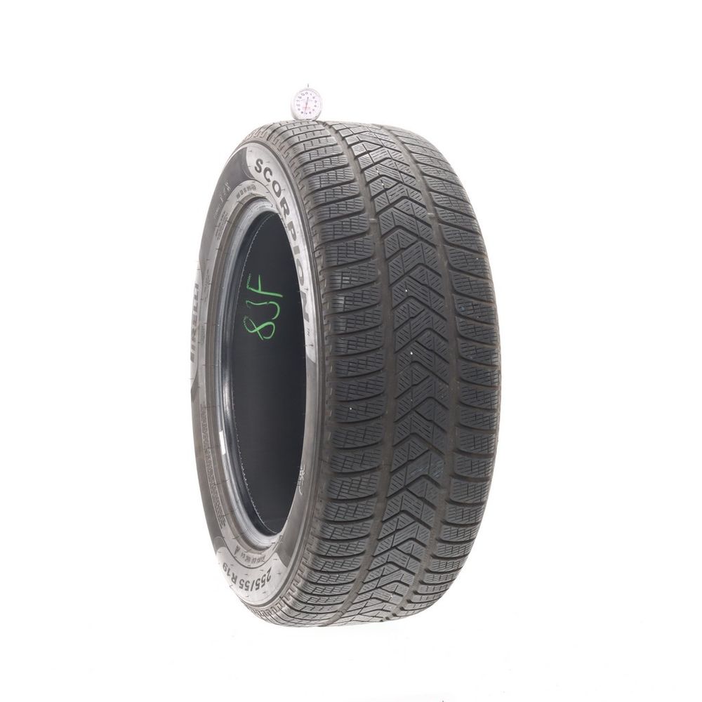 Set of (2) Used 255/55R19 Pirelli Scorpion Winter AO 111H - 6.5-7/32 - Image 4