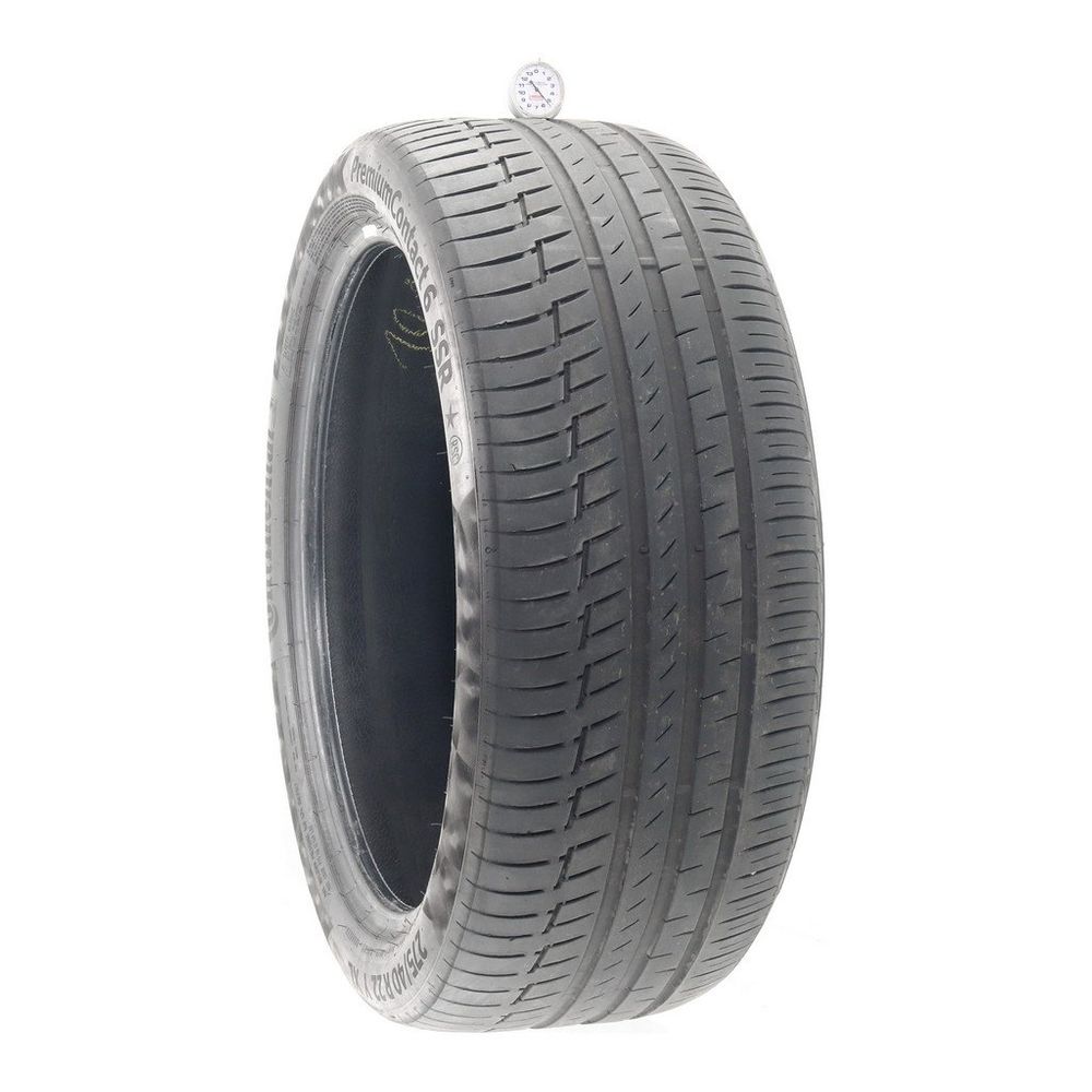 Set of (2) Used 275/40R22 Continental PremiumContact 6 SSR 107Y - 5/32 - Image 1