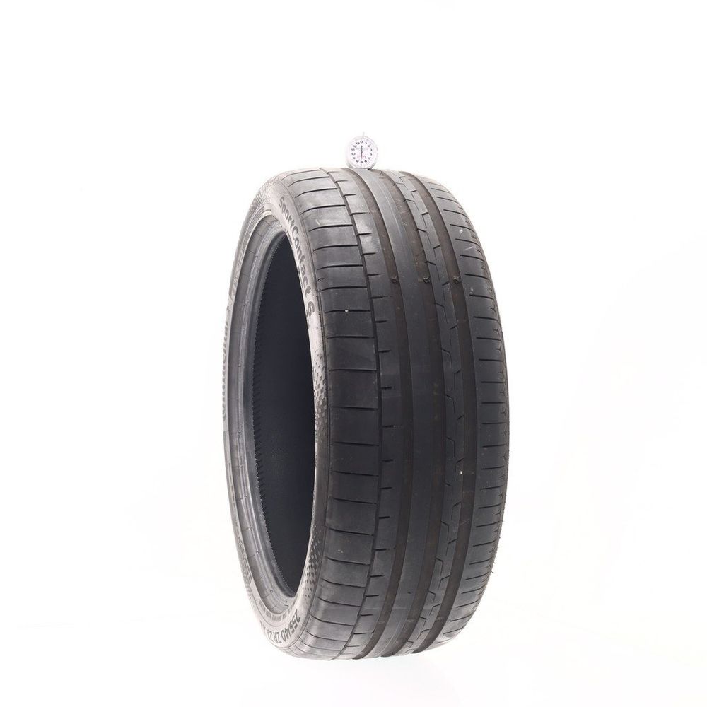 Used 255/40ZR21 Continental SportContact 6 R01 102Y - 7/32 - Image 1