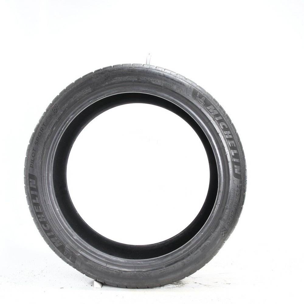 Set of (2) Used 245/40ZR20 Michelin Pilot Sport 4 S 99Y - 5-6.5/32 - Image 3