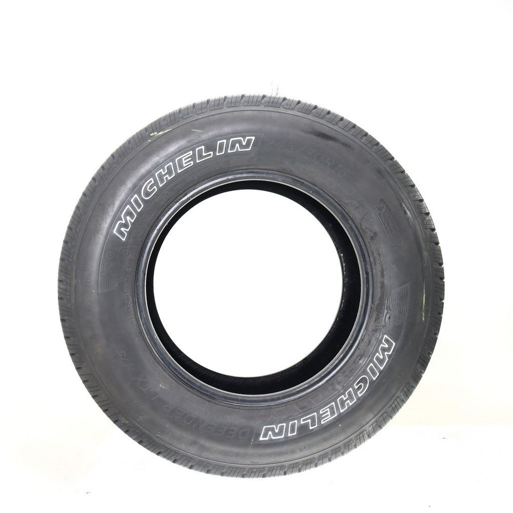 Set of (2) Used 245/70R16 Michelin Defender LTX M/S 107T - 9.5-11/32 - Image 3