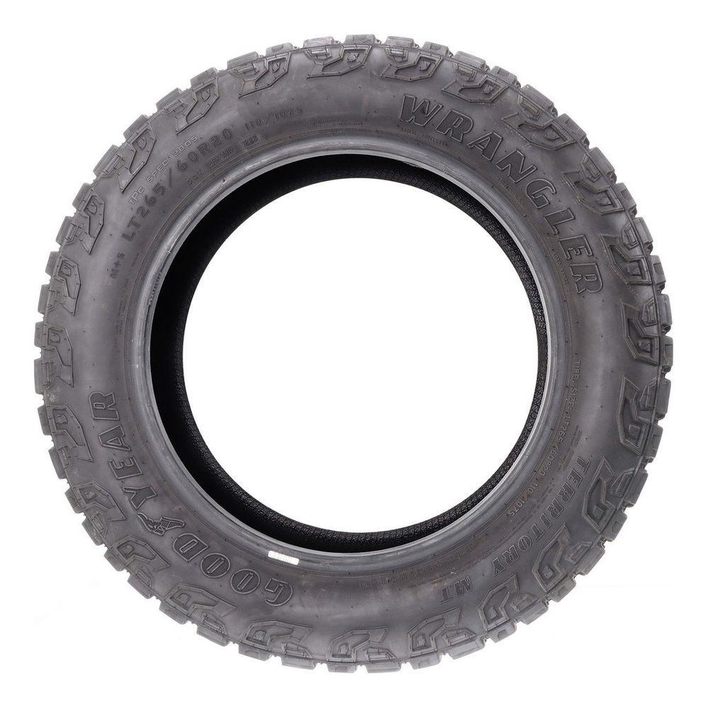 Set of (4) Used LT 265/60R20 Goodyear Wrangler Territory MT 110/107S C - 13-13.5/32 - Image 3