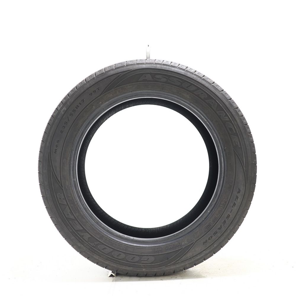 Set of (4) Used 235/55R17 Goodyear Assurance All-Season 99T - 5.5-7/32 - Image 3