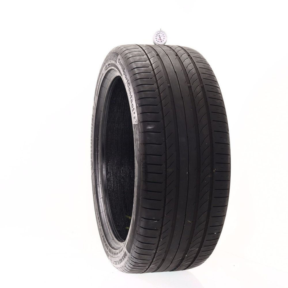 Used 285/40R22 Continental ContiSportContact 5 ContiSeal 110Y - 6/32 - Image 1