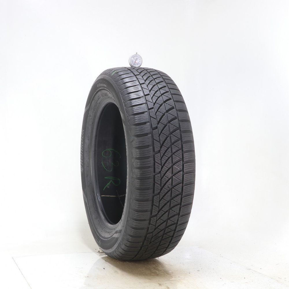 Set of (4) Used 235/60R18 Hankook New Englander 4s 103V - 8-9/32 - Image 1