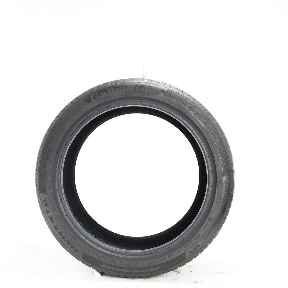 Set of (2) Used 245/40R18 Continental ContiSportContact 5 SSR MOE 97Y - 7.5-8/32 - Image 3
