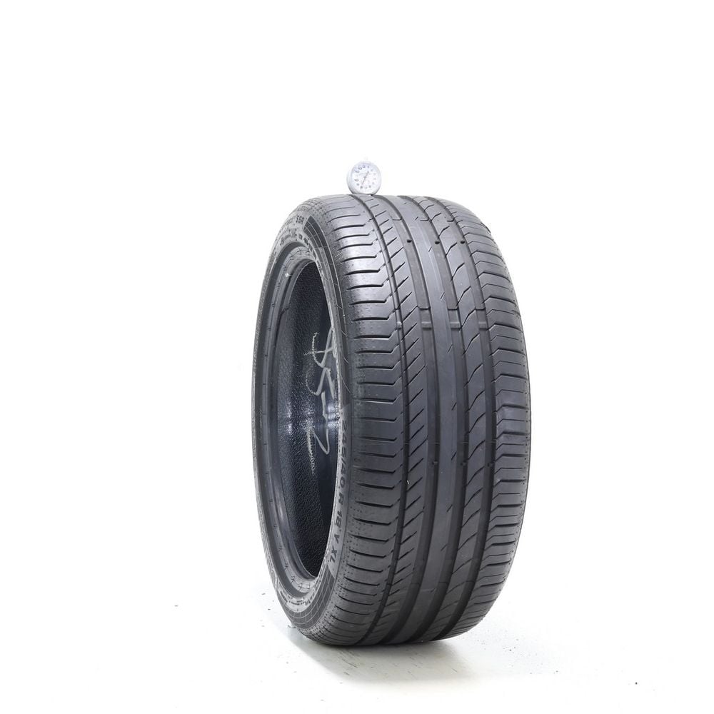 Set of (2) Used 245/40R18 Continental ContiSportContact 5 SSR MOE 97Y - 7.5-8/32 - Image 4