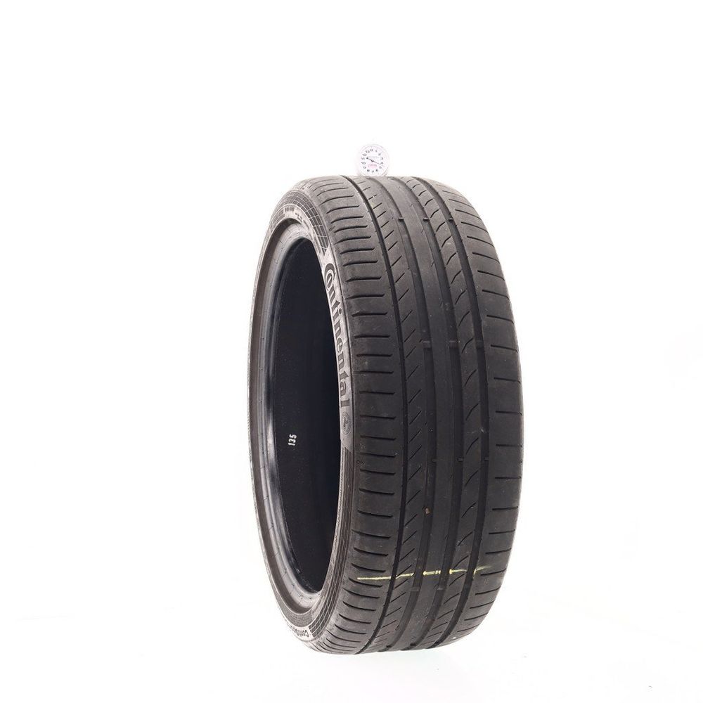 Set of (2) Used 225/40R19 Continental ContiSportContact 5 SSR MOE 93Y - 4.5/32 - Image 1